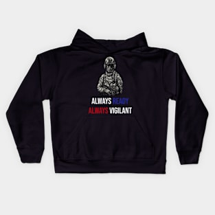 Memorial Day - Always Ready Always Vigilant Kids Hoodie